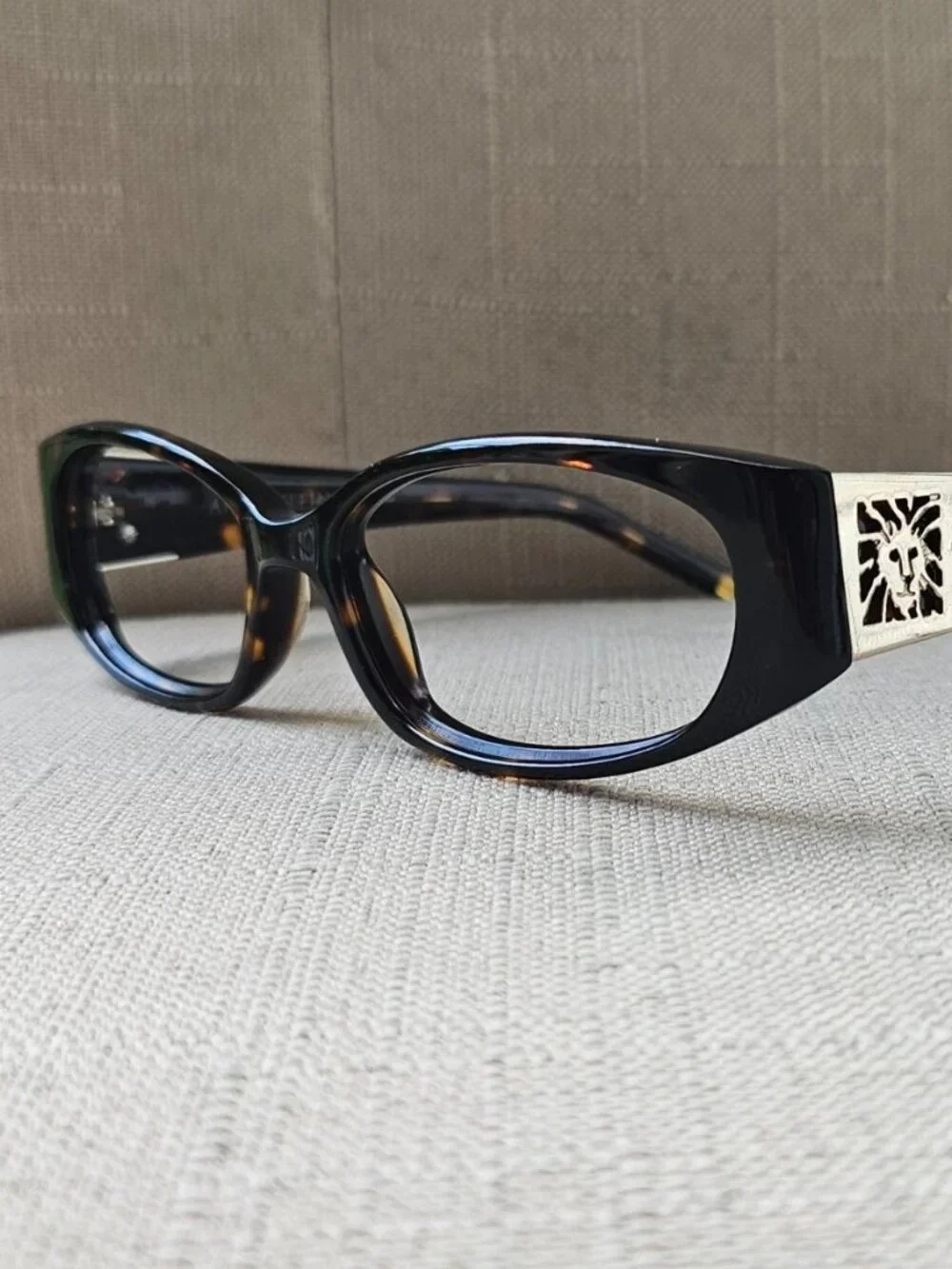 Vintage Anne Klein Women Eyeglasses Frame AKNY3129 Eyewear Dark Brown Tortoise